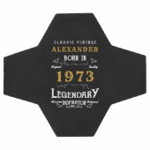 50. Geburtstag 1973 Monogram Name Legendary Fußball (Flach)