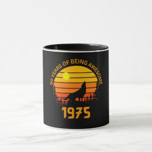 50. Geburtstag 1975 Vintag Tasse