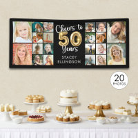 50. Geburtstag 20 Foto Collage Cheers to 50 Years