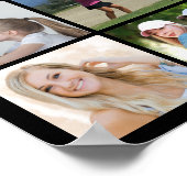 50. Geburtstag 45 Fotocollage jubelt bis Jahre Poster (Ecke)