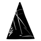 50. Geburtstag 50 Black Paper Party Hat Partyhütchen (Rechts)