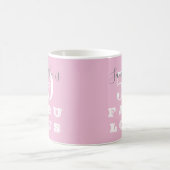 50. Geburtstag 50 fabelhafte Pink Gray Personalisi Kaffeetasse (Mittel)