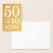 50. Geburtstag 50 ist der neue 40 Folienkarte (Anzeige)
