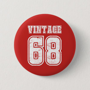 50. Geburtstag 50 Jahre altes Vintages 1968 - Button