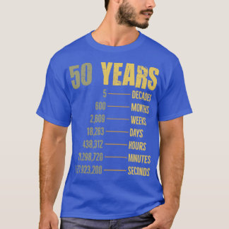 50. Geburtstag 50 Jahre altes Zitat Geschenk T-Shirt