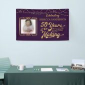 50. Geburtstag | 50 Jahre im Entstehen | LILA Banner (Messeveranstaltung)