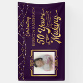 50. Geburtstag | 50 Jahre im Entstehen | LILA Banner (Vertikal)