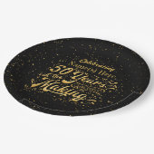 50. Geburtstag - 50 Jahre im Entstehen Pappteller (Schrägansicht)