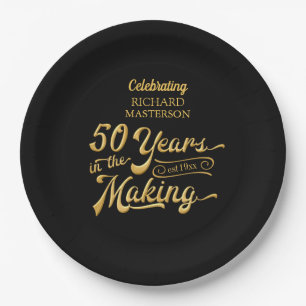 50. Geburtstag   50 JAHRE IM MAKING Pappteller