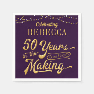 50. Geburtstag - 50 JAHRE IM PERSONAL Serviette