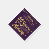 50. Geburtstag - 50 JAHRE IM PERSONAL Serviette (Ecke)