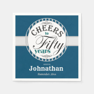 50. Geburtstag - 50 Jahre Serviette