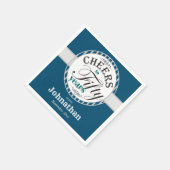 50. Geburtstag - 50 Jahre Serviette (Ecke)