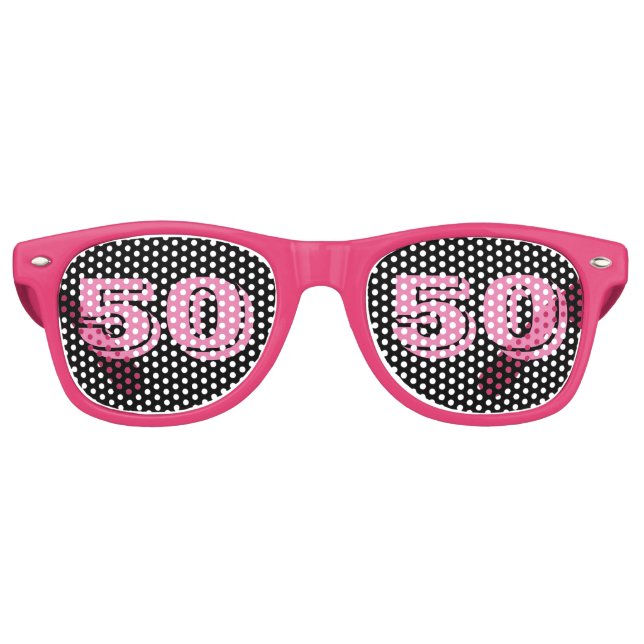 50. GEBURTSTAG 50 SONNENSCHIRME PARTYBRILLE (Vorderseite)