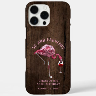 50. Geburtstag 50 und fabelhaftes Holz aussehen Cu iPhone 16 Pro Max Hülle