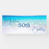 50. Geburtstag 50 und Fabulous Beach Banner (Horizontal)