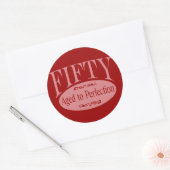 50. Geburtstag, 50 - Volljährig Runder Aufkleber (Umschlag)