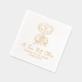 50. Geburtstag A Tini Bit Ältere Martini Cheers Servietten Mit Folie (Links)