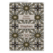 50. Geburtstag Abstrakt Mandala Design (Vorne)