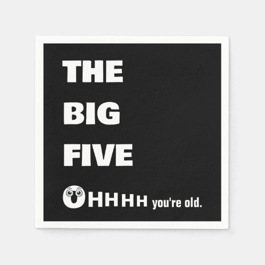 50. Geburtstag Alt Werden Humor Serviette (Vorderseite)