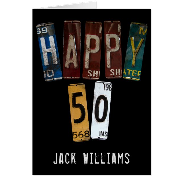 50. Geburtstag alter Teller (Vorne)