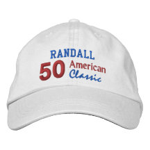 50. Geburtstag AMERICAN CLASSIC Rot Weiß Blau V06