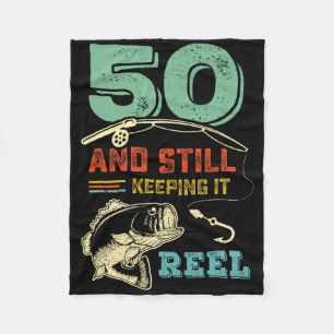 50. Geburtstag Angeln Wird 50 Angler Männer Pu Fleecedecke