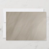 50. Geburtstag antikes graues Goldrahmen Einladung (Rückseite)