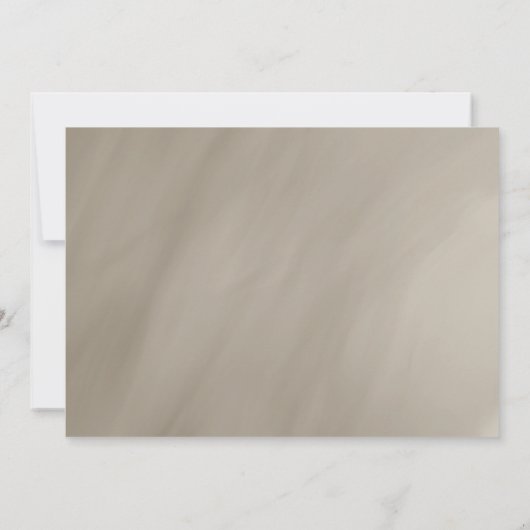 50. Geburtstag antikes graues Goldrahmen Einladung (Rückseite)