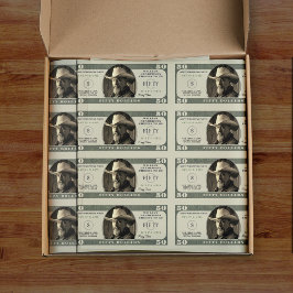 50. Geburtstag auf 50 Dollar Seidenpapier