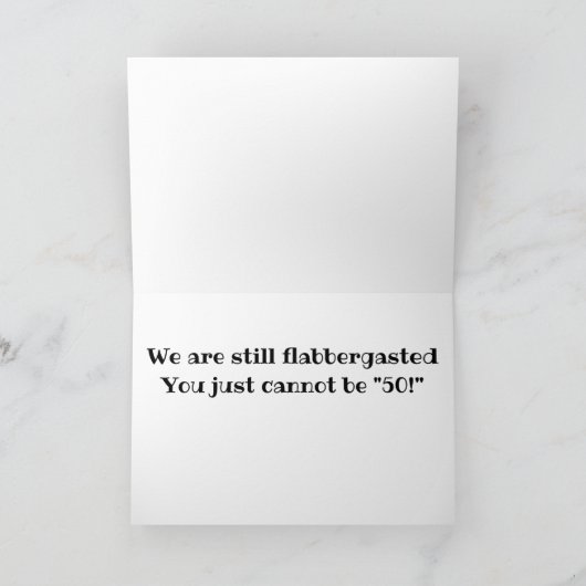 ****50. GEBURTSTAG*** AUS KOPFBUFFALO KARTE (Innenseite)