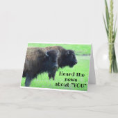 ****50. GEBURTSTAG*** AUS KOPFBUFFALO KARTE (Vorderseite)