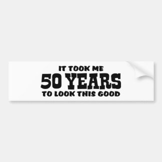50. Geburtstag Autoaufkleber