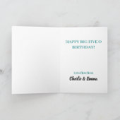 50. GEBURTSTAG BALLOONS GLÜCKLICH GEBURTSTAG KARTE (Innenseite)