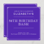 50. Geburtstag Bash Custom Einladung (Vorne/Hinten)