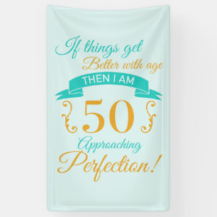 50. Geburtstag besser mit Alter Banner