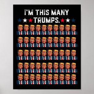 50. Geburtstag bin ich so viele Trumps für Trump S Poster