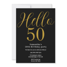 50. Geburtstag Black Gold Chic Geburtstag
