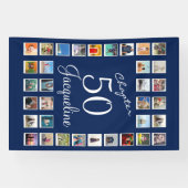 50. Geburtstag Blue Banner (Horizontal)