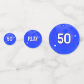 50. Geburtstag Blue Pickleball Konfetti (Rückseiten)