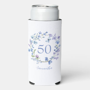 50. Geburtstag Blumenflorname Cooler Selters Dosenkühler