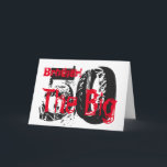 50. Geburtstag, Bruder, roter, weißer Text auf sch Karte<br><div class="desc">Ein schwarzer Hintergrund mit weißem und rotem Text,  an diesem 50. Geburtstag Gruß für einen Bruder. Meine freundlichen Grüße.</div>