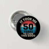 50. GEBURTSTAG BUTTON (Vorne & Hinten)