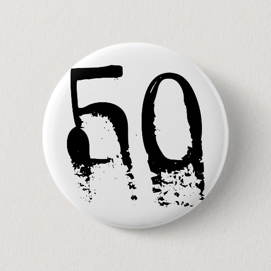 50. Geburtstag Button (Vorderseite)