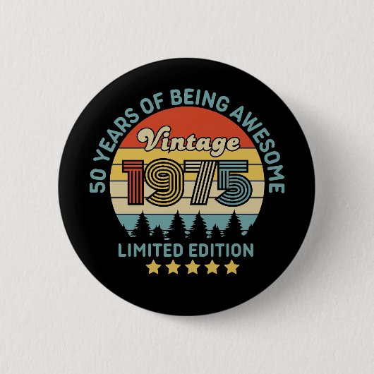 50. Geburtstag Button (Vorderseite)