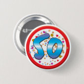 50. Geburtstag Button (Vorne & Hinten)