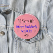 50. Geburtstag Button (Beispiel)