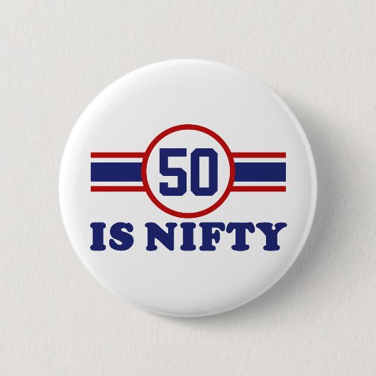 50. Geburtstag Button (Vorderseite)