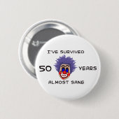 50. Geburtstag Button (Vorne & Hinten)