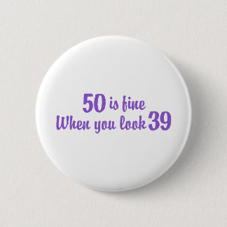 50. Geburtstag Button